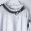 "ANARCHY" oversized white × fade black remake L/S tee