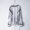 "ANARCHY" oversized white × fade black remake L/S tee