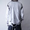 "ANARCHY" oversized white × fade black remake L/S tee