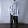 "China × Crush" RalphLauren white × navy shirt