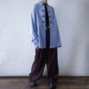 "China × Crush" RalphLauren light blue × red shirt