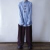 "China × Crush" RalphLauren light blue × red shirt