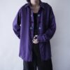 "China × Crush" RalphLauren purple × black shirt