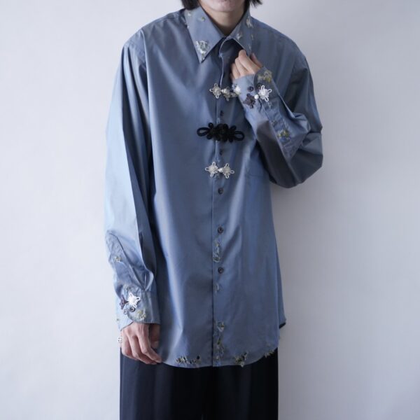 "China × Crush" iridescent color shirt