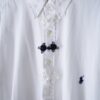 "China × Crush" RalphLauren white × navy shirt
