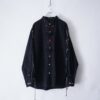 "China × Lace-up" black × red shirt