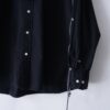 "China × Lace-up" black × red shirt
