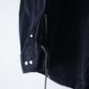 "China × Lace-up" black × red shirt