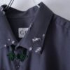 "China × Crush" gray × green × black shirt