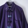 "China × Crush" RalphLauren purple × black shirt