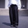 black × black W / W super wide slacks
