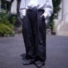 black × gray W / W super wide slacks