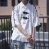"Lace-Up" RalphLauren cut off resize "BORO" H/S shirt
