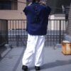 "Lace-Up" RalphLauren cut off resize "BORO" back design shirt