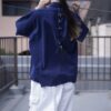 "Lace-Up" RalphLauren cut off resize "BORO" back design shirt