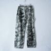 "水墨画 × 迷彩" Y2K spray paint damage wide pants