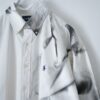 "水墨画 × RalphLauren" short length H/S resize white shirt