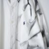 "水墨画 × RalphLauren" short length H/S resize white shirt