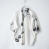 "水墨画 × RalphLauren" short length H/S resize white shirt
