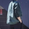 "水墨画 × RalphLauren" short length H/S resize green shirt