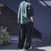 "水墨画 × RalphLauren" short length H/S resize green shirt