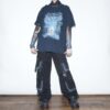 "Light and Dark" boro double side print tee