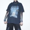 "Light and Dark" boro double side print tee