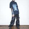 "Light and Dark" boro double side print tee