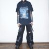 "Light and Dark" boro double side print tee