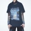 "Light and Dark" boro double side print tee