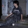 "Dark Side" crush remake "METALLICA" tee