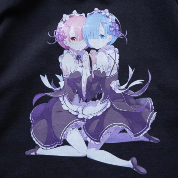 "リゼロのレムラム理論値" double side print tee