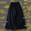 "China x Hakama Pants" multi color × "黒孔雀"