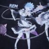"リゼロのレムラム理論値" double side print tee
