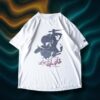"天誅紅変わり種リャンメン" vintage double side print tee