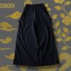 "China x Hakama Pants" multi color × "黒孔雀"