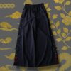 "China x Hakama Pants" red × "黒孔雀"