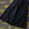 "China x Hakama Pants" red × "黒孔雀"