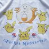"謎のピカチュウ×ラッキー" vintage double side print tee