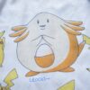 "謎のピカチュウ×ラッキー" vintage double side print tee