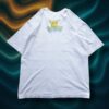 "謎のピカチュウ×ラッキー" vintage double side print tee