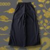 "China x Hakama Pants" green × "黒孔雀"