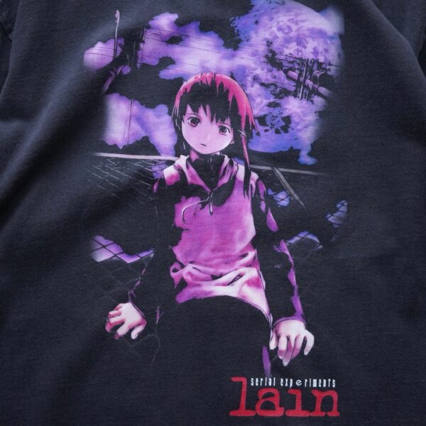 "一番有名なlainのアレの着やすいヤツ" double side print tee