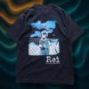 "レイ×lainパロ" double side print tee