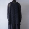 "起源にして頂点" tape design oversized see-through shirt
