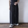 "鬼プリーツ鬼光沢" super wide silhouette pants