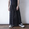 "鬼プリーツ鬼光沢" super wide silhouette pants