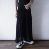 "プリーツタイプのシースルーレイヤー" wide hakama pants