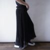 "プリーツタイプのシースルーレイヤー" wide hakama pants