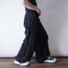 "ヒダパンツ界の最上級” multi frill wide pants